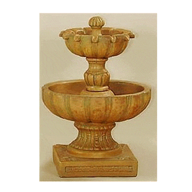 Urbino Two Tier Cast Stone Outdoor Garden Fountain Fountain Tuscan
